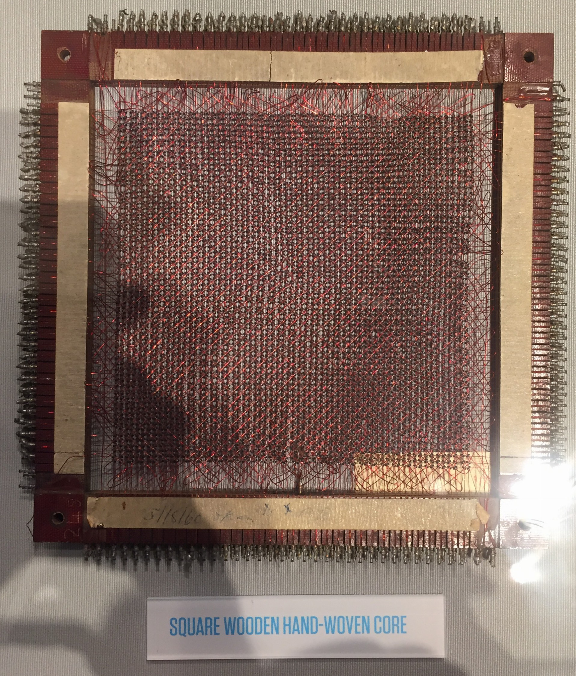 Hand-woven memory core from the Living Computer Museum, Seattle, WA